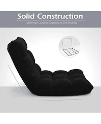 Gouun Adjustable 14-Position Floor Chair Folding Lazy Gaming Sofa Chair