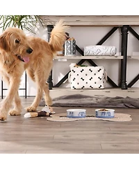 Bone Dry Marble Pet Bowl Set/2