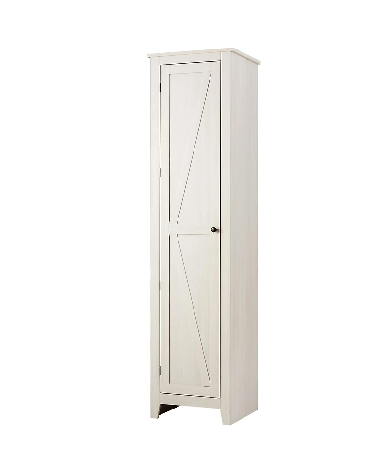 Linen Tower Bathroom Storage Cabinet Tall Slim Side Organizer w/ Shelf