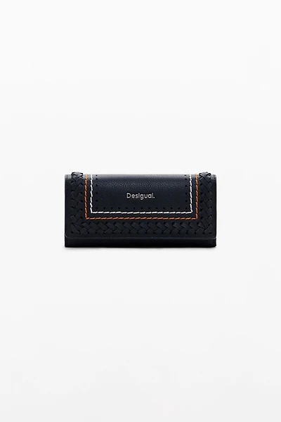 Desigual Women's Braided wallet with topstitching