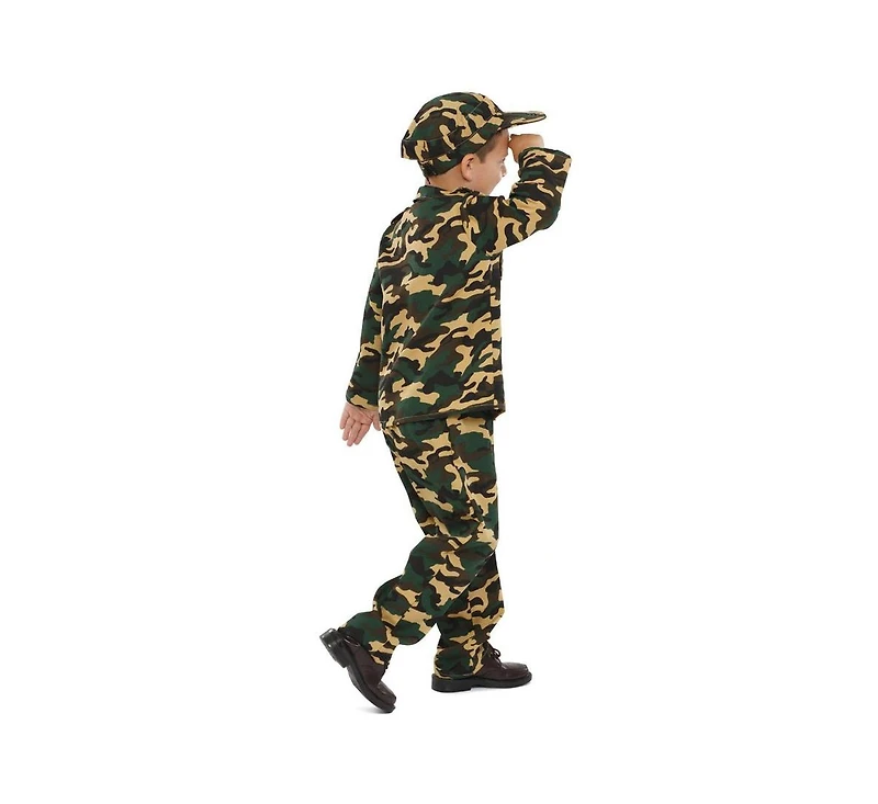 Dress Up America Kids Army Soldier Costume Set