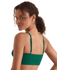 Mimi Flamingo Women's Blake Ribbed V-Neck Midkini Top