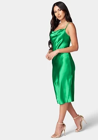 Bebe Women's Satin Midi Slip Dress