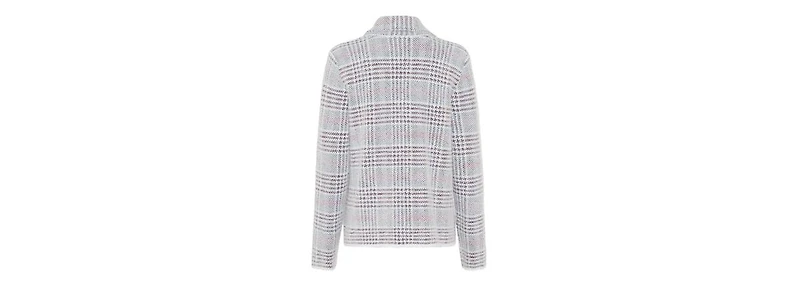 Olsen Women's Plaid Caban Sweater Jacket