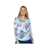 G Lifestyle Clothing Women's G Lifestyle Long Sleeve Double Ruffle Top