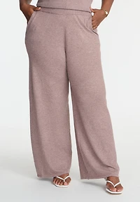 Eloquii Elements Women's Plus Size Knit Wide Leg Sweater Pant