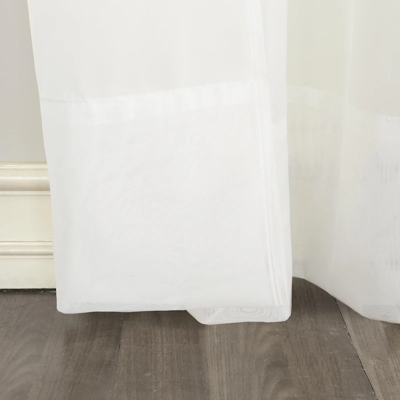 Sheer Voile Tab Top Curtain Panel