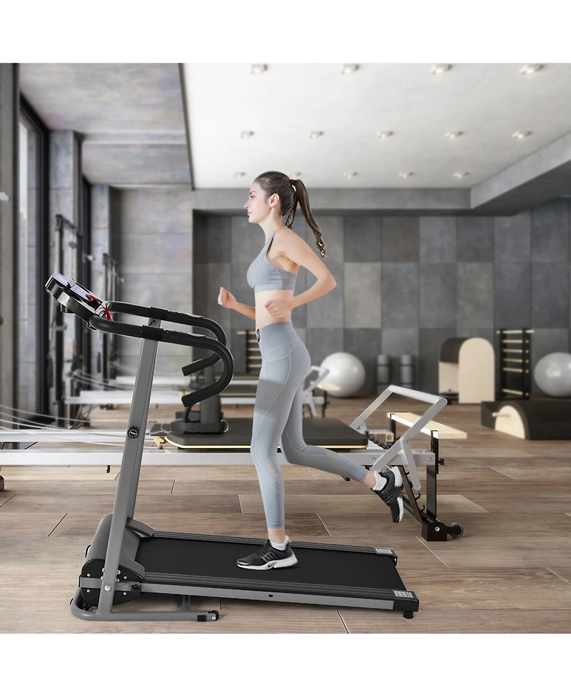 Gymax Folding Treadmill 1100W Electric Motorized Running Jogging Walking Machine