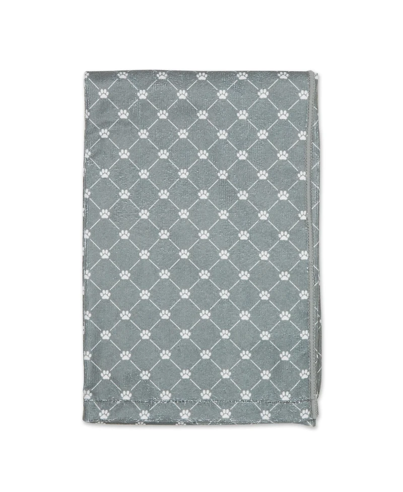 Bone Dry Microfiber Trellis Printed Large Single Pet Towel