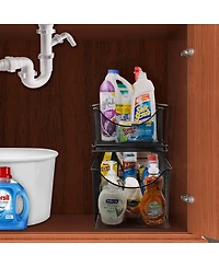 Sorbus Metal Mesh Cabinet Organizer with Pull-Out Drawers - Ideal for Countertop, Cabinet, Pantry, Under the Sink