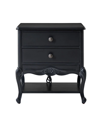 Hulala Home Penny Traditional Nightstand with Solid Wood Legs