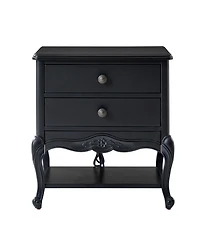 Hulala Home Penny Traditional Nightstand with Solid Wood Legs