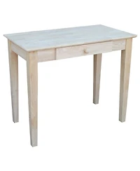 Slickblue Solid Unfinished Wood Laptop Desk Writing Table with Drawer