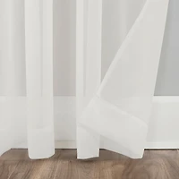 Mallory Sheer Voile Rod Pocket Curtain Panel