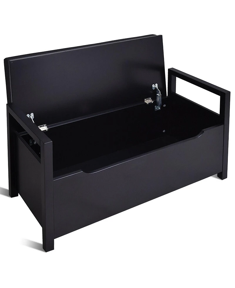 Gouun 34.5 ×15.5 ×19.5 Inch Shoe Storage Bench with Cushion Seat for Entryway