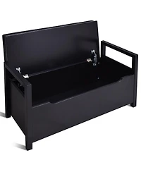 Gouun 34.5 ×15.5 ×19.5 Inch Shoe Storage Bench with Cushion Seat for Entryway