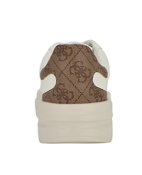 Guess Women's Elbina Contrast Heel Lace-Up Sneakers