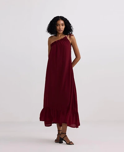 Reistor Women's One-shoulder Midi dress