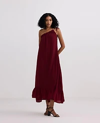 Reistor Women's One-shoulder Midi dress