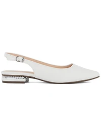 Jones New York Women's Quilsa Pointed Toe Slingback Flats