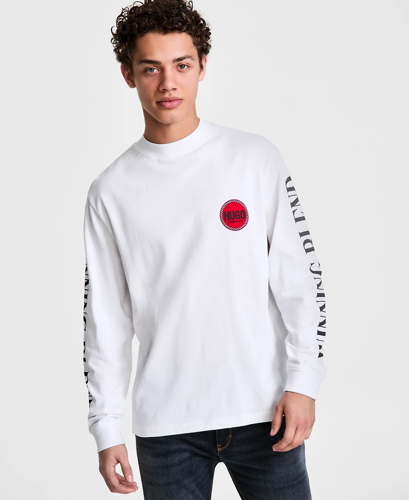 Hugo by Boss Men's Dicruse Relaxed Fit Long Sleeve T-Shirt