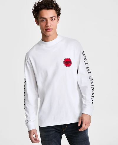 Hugo by Boss Men's Dicruse Relaxed Fit Long Sleeve T-Shirt