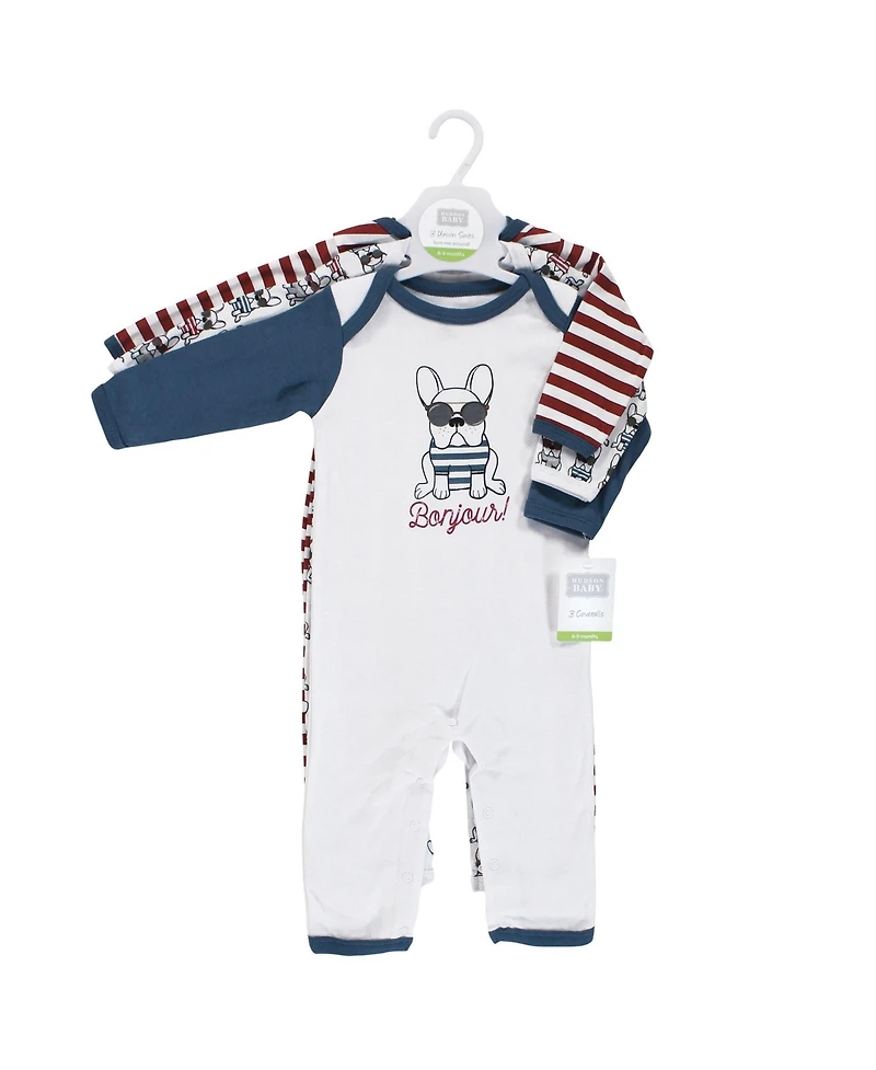 Hudson Baby 3Pk Coverall