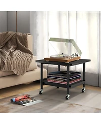 Gouun Under Desk Printer Stand with 4 Wheels and Locking Mechanism
