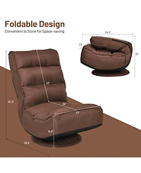 Gouun 5-Position Folding Floor Gaming Chair