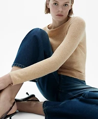 Mango Women's Fine-Knit Boat-Neck Sweater