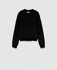 Mango Women's Rhinestone Details Sweater