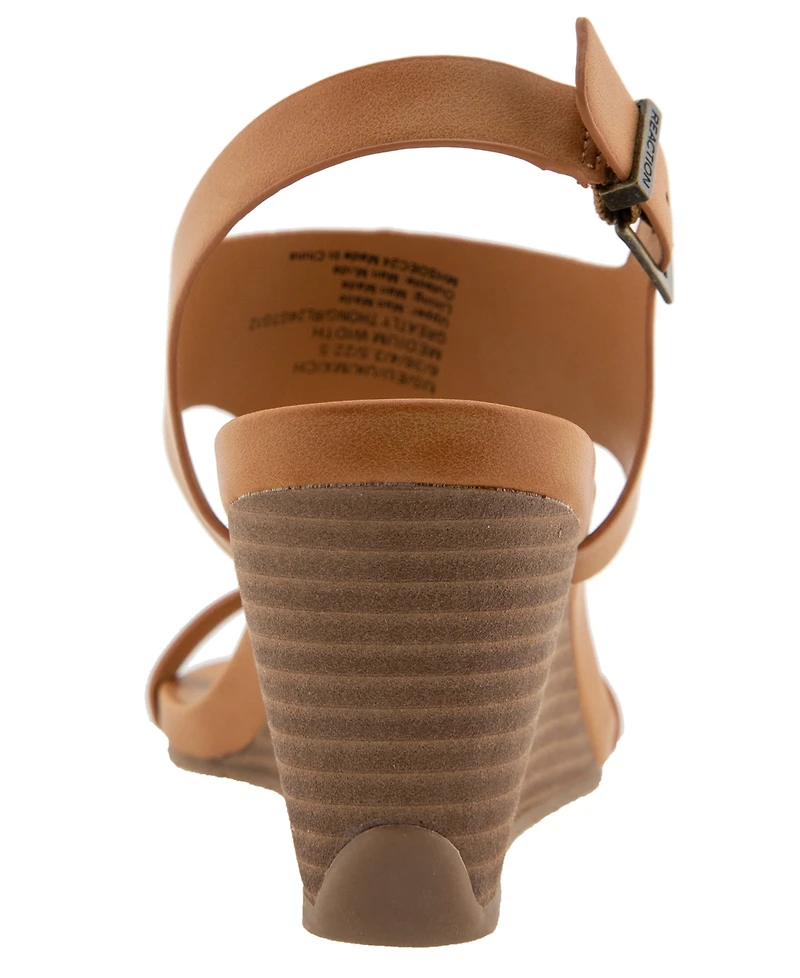 Kenneth Cole Reaction Women's Greatly Thong Almond Toe Wedge Sandals