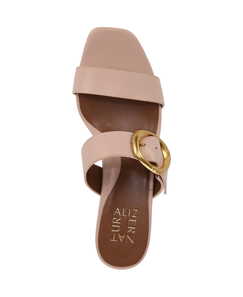 Naturalizer Women's Ida Square Open Toe Slide Dress Sandals