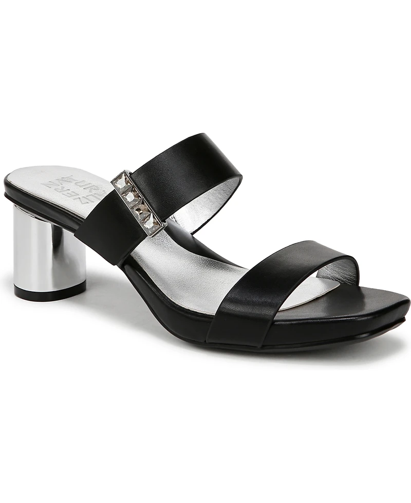 Naturalizer Women's Ida Square Open Toe Slide Dress Sandals