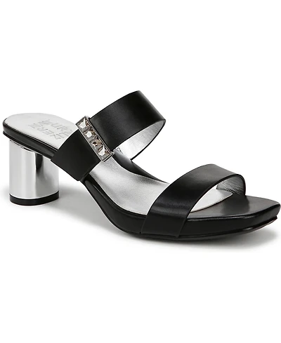 Naturalizer Women's Ida Square Open Toe Slide Dress Sandals