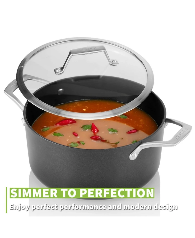 Techef - Onyx Collection - 5 Quart Soup Pot with Cover