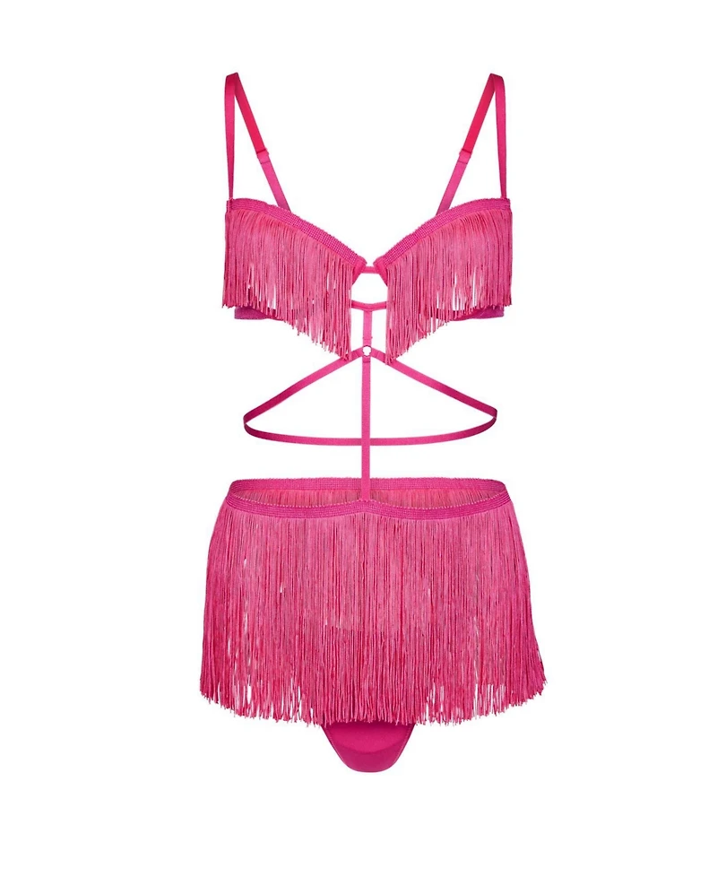 Adore Me Women's Neveah Fringe Playsuit Lingerie