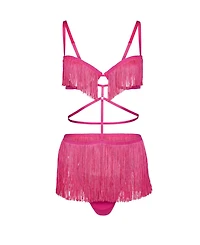 Adore Me Women's Neveah Fringe Playsuit Lingerie