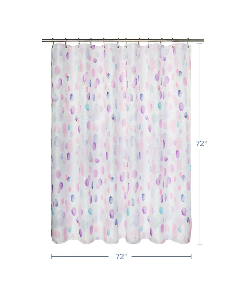 Awesome Home Watercolor Painter Dots Texture Shower Curtain, 72"X72"