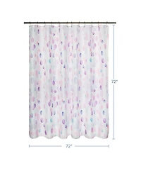 Awesome Home Watercolor Painter Dots Texture Shower Curtain, 72"X72"