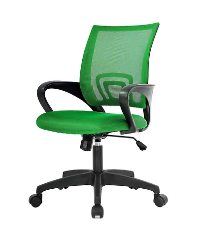 Slickblue Modern Mid-Back Ergonomic Mesh Office Desk Chair with Armrests and Wheels for Comfort Mobility