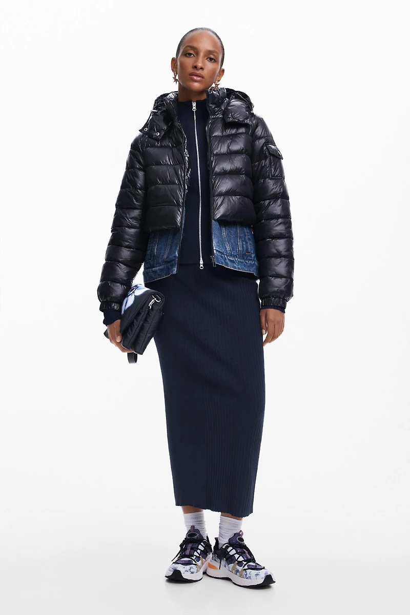 Desigual Women's Combined short padded coat