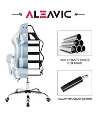 Dyhome Adjustable Reclining Ergonomic Faux Leather Swiveling Pc & Racing Game Chair