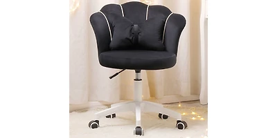 Dyhome Kitchen Chairs Mid-Century Modern Dining Set of 6, Room Chairs, Polyester Upholstered Wishbone Chair