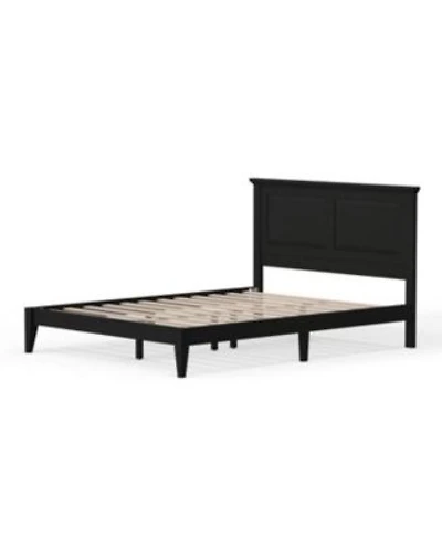 Slickblue Traditional Platform Bed Frame With Headboard Classic Sturdy Bed Frame Design