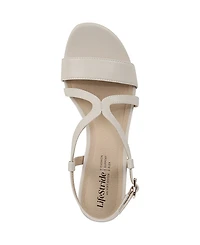 LifeStride Women's Nolita Strappy Slingback Dress Sandals