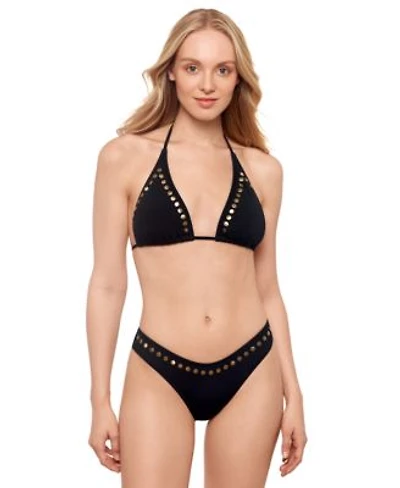Salt Cove Juniors Studded Convertible Bikini Top Hipster Bottoms Exclusively At Macys