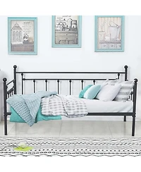 Elegant Metal Daybed Frame for Bedroom or Living Room