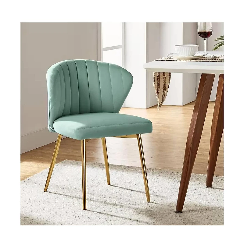 Slickblue Upholstered Wingback Accent Side Chair Stylish and Comfortable Design