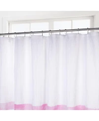 Awesome Home Crinkle Stripe Textured Fabric Shower Curtain, 72"X72"